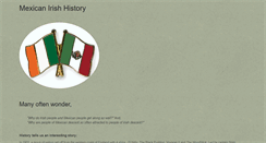 Desktop Screenshot of mexicanirishhistory.com